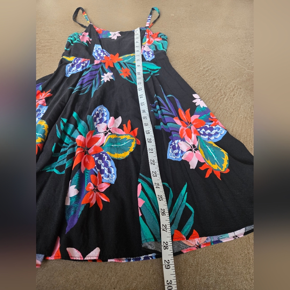 Old Navy Floral Mini Dress - Black and Multicolor - Picture 3 of 5